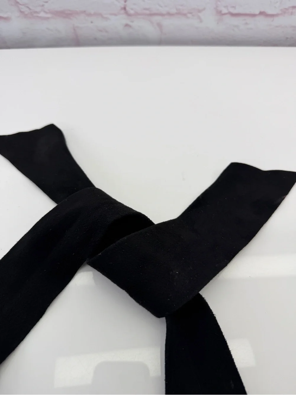 Gianni Versace 90s RARE Medusa Medallion Black Velvet Belt Tie